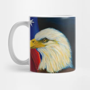 American Flag and Bald Eagle Mug